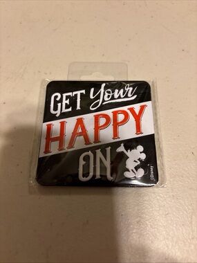 Get Your Happy On Disney magnet- Black, White, Red